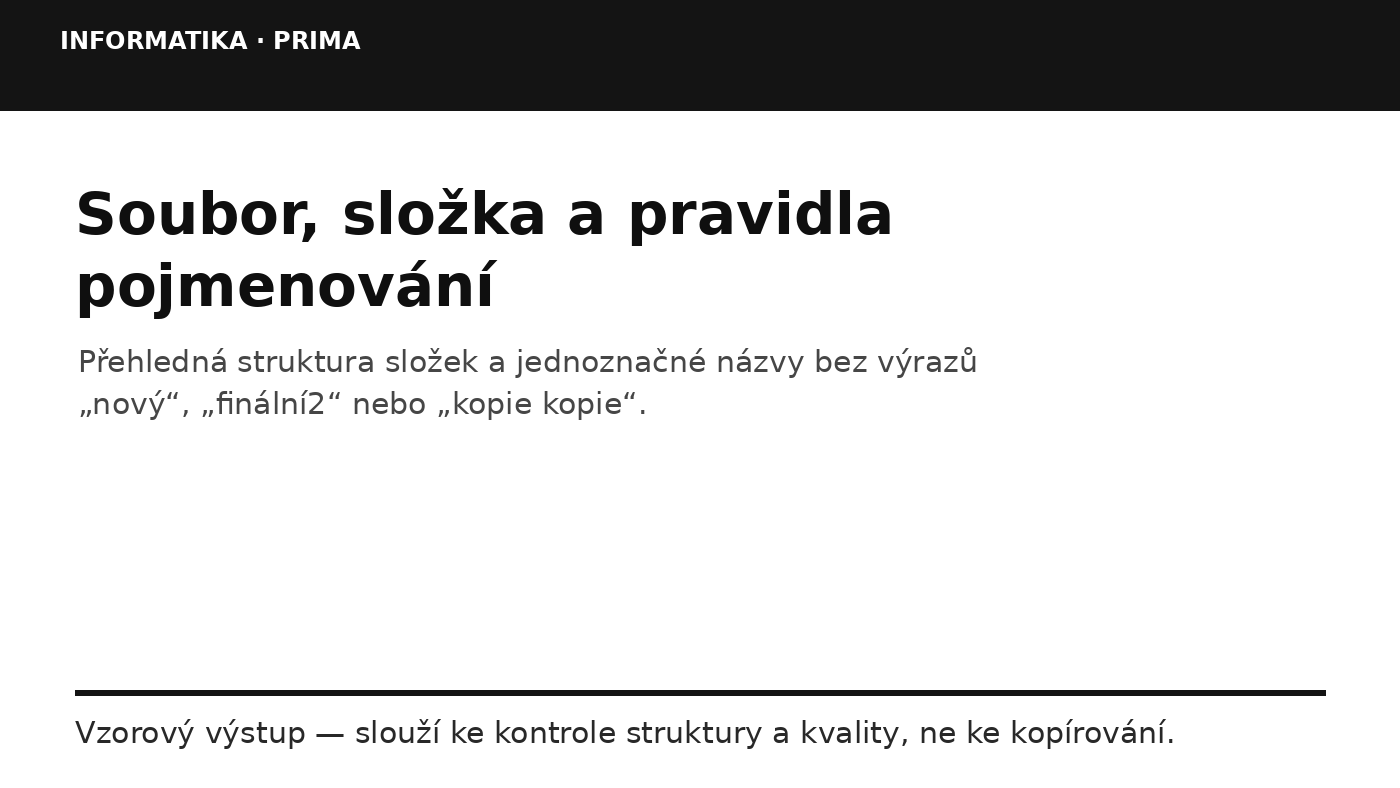 Náhled typu výsledku