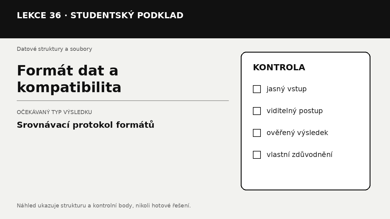 Náhled typu výsledku