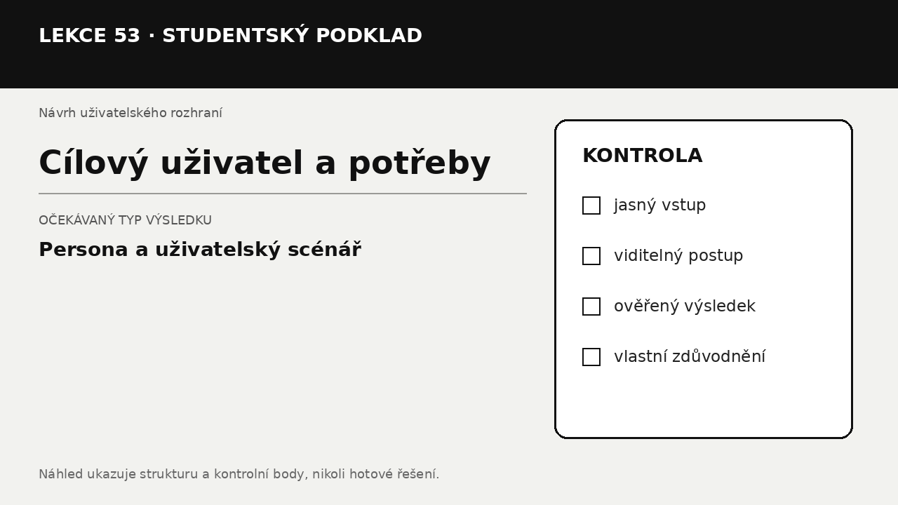 Náhled typu výsledku