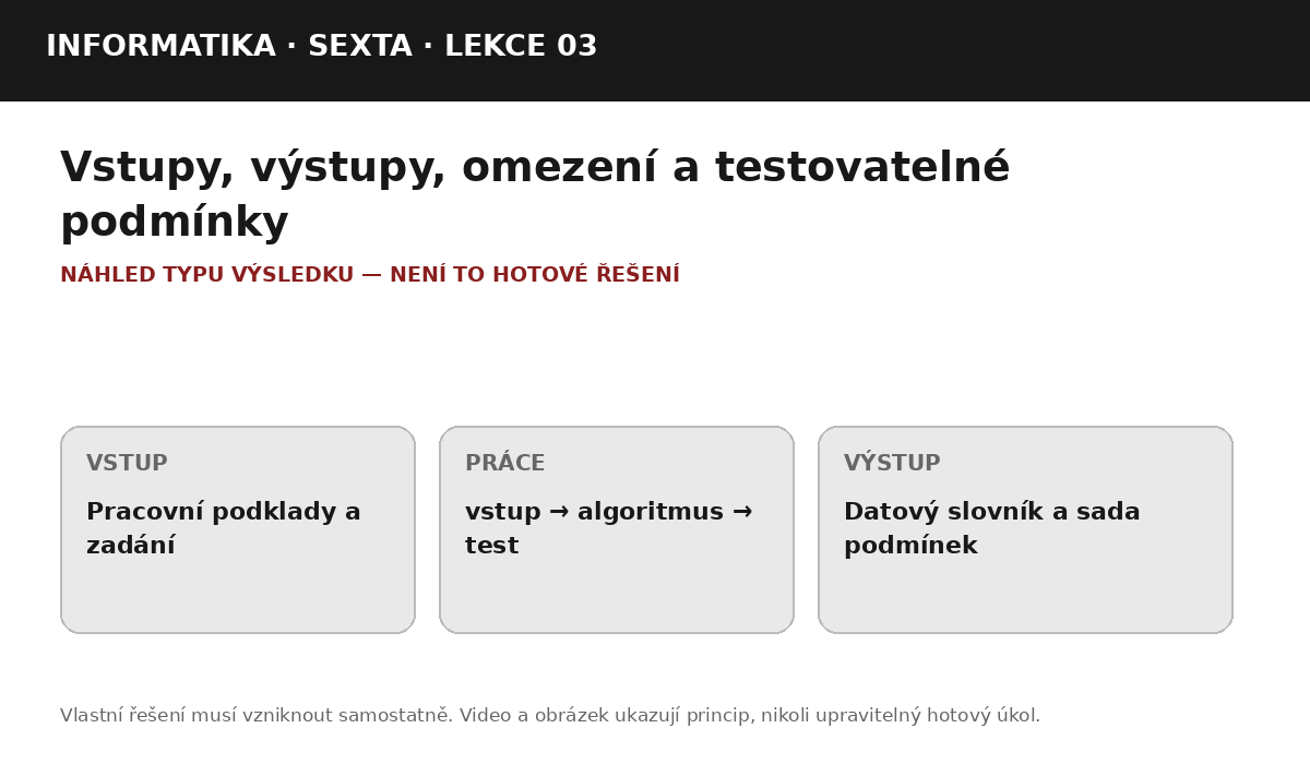 Náhled typu výsledku